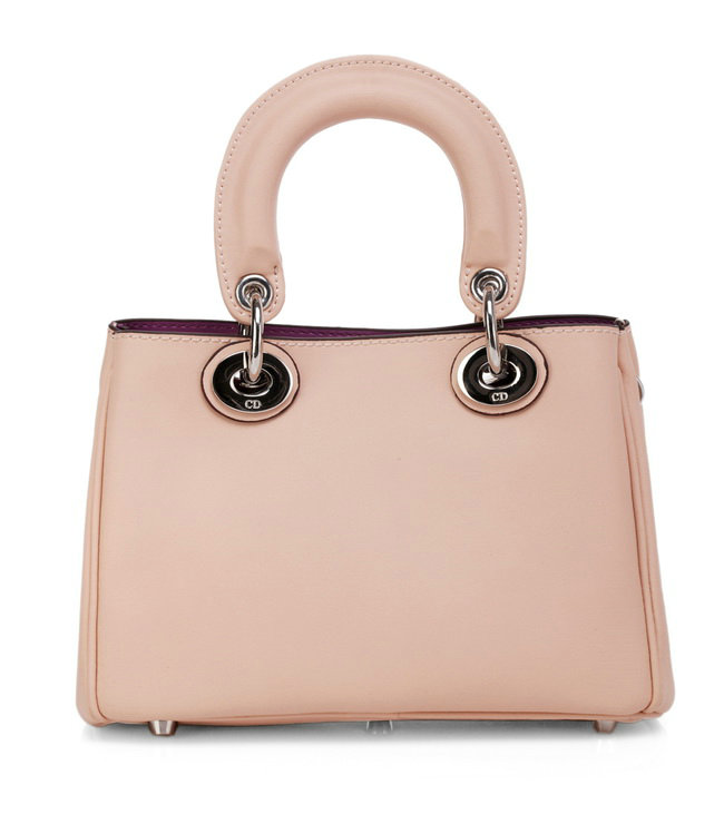 mini Christian Dior diorissimo nappa leather bag 0902 light pink